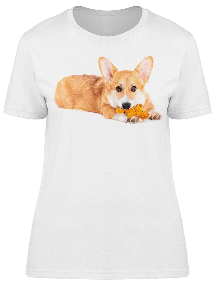 Foto 1 | Playera Smartprintsink Mujer Fotografía/ Corgie Con Juguete