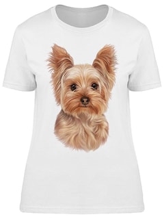Foto 1 | Playera Smartprintsink Mujer Ilustración Perro Yorkie