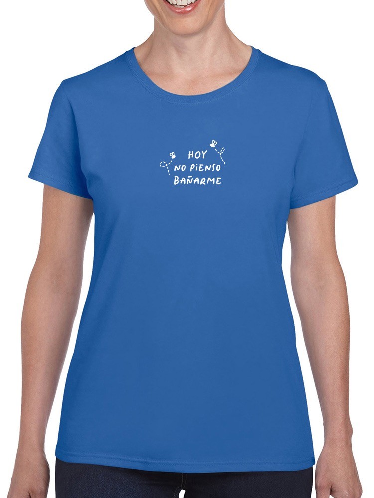 Foto 2 pulgar | Playera Smartprintsink color Azul para Mujer