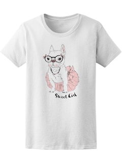 Foto 1 | Playera Smartprintsink color Blanco con Ilustración para Mujer