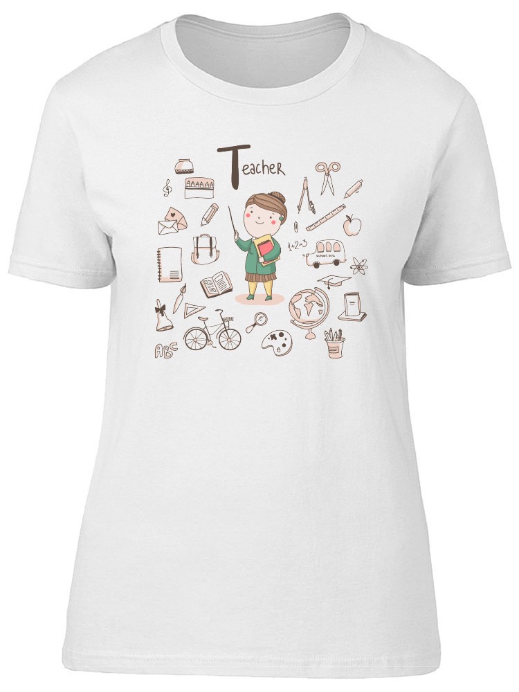 Foto 2 pulgar | Playera Smartprintsink color Blanco para Mujer