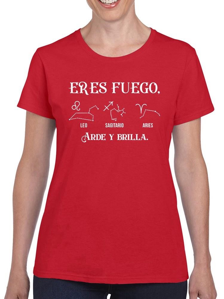 Foto 2 pulgar | Playera Smartprintsink Eres Fuego, Arde y Brilla para Mujer