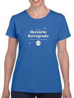 Foto 1 | Playera Smartprintsink color Azul para Mujer