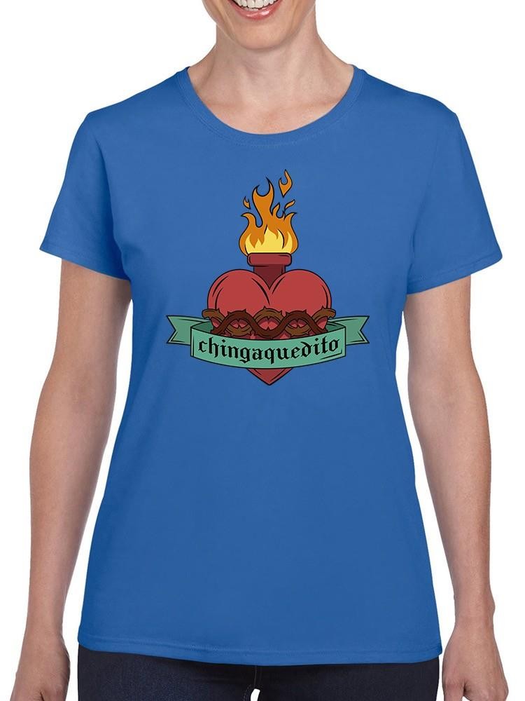 Foto 2 pulgar | Playera Smartprintsink color Azul para Mujer