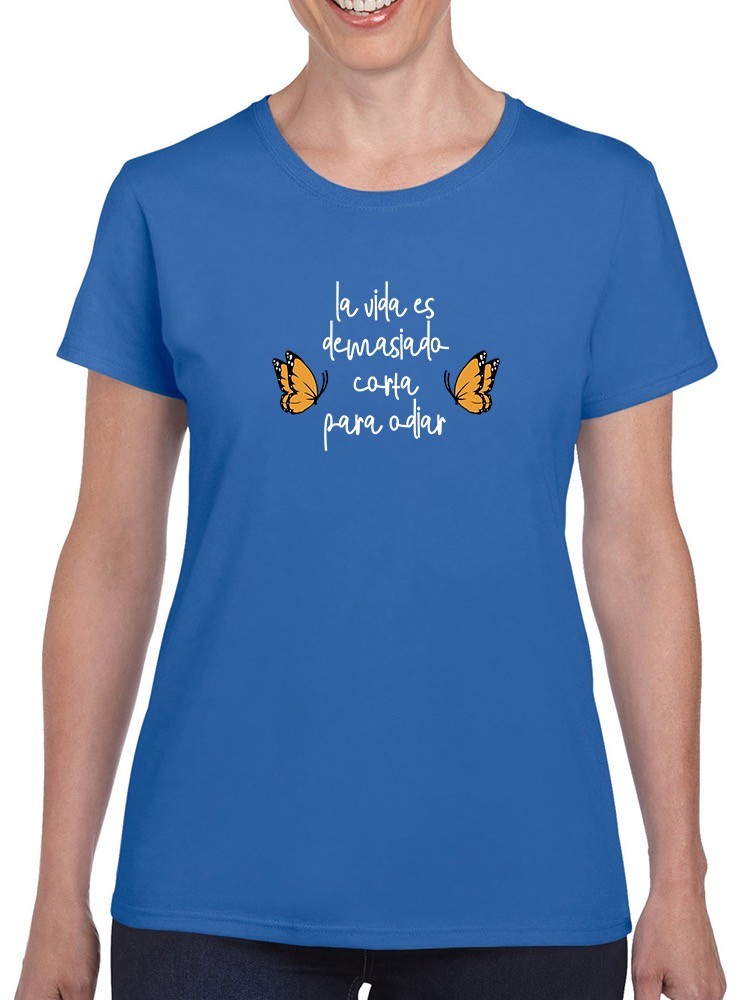 Foto 2 pulgar | Playera Smartprintsink color Azul para Mujer