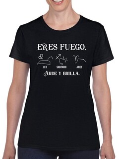 Foto 1 | Playera Smartprintsink Eres Fuego, Arde y Brilla para Mujer