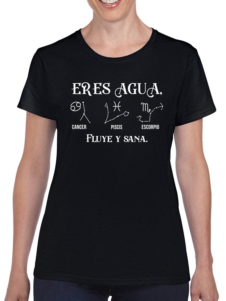 Foto 2 pulgar | Playera Smartprintsink Eres Agua, Fluye y Sana para Mujer