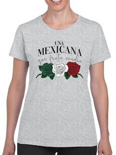 Foto 1 | Playera Smartprintsink color Gris para Mujer