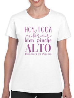 Foto 1 | Playera Smartprintsink color Blanco para Mujer