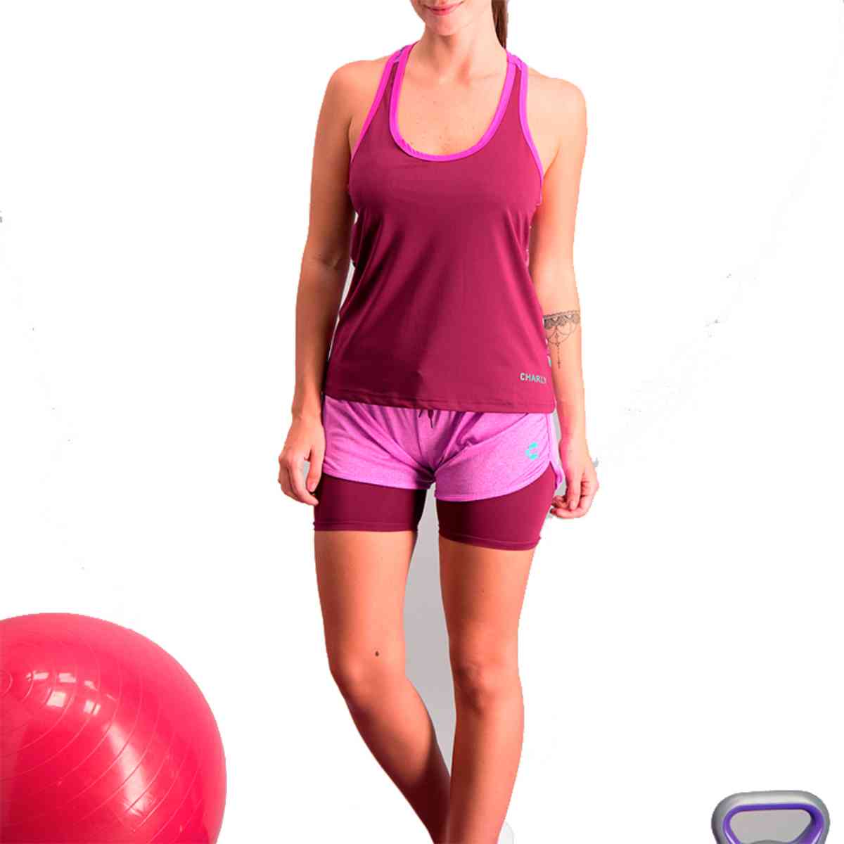 Foto 3 | Tank Charly Fitness 5010071 para Mujer