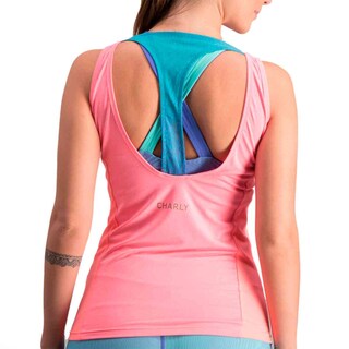Foto 2 | Tank Charly Yoga Rosa para Mujer