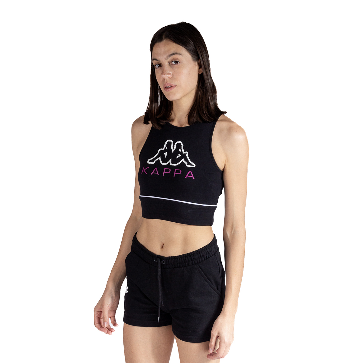 Foto 5 pulgar | Top para Mujer Kappa Estampados color Negro