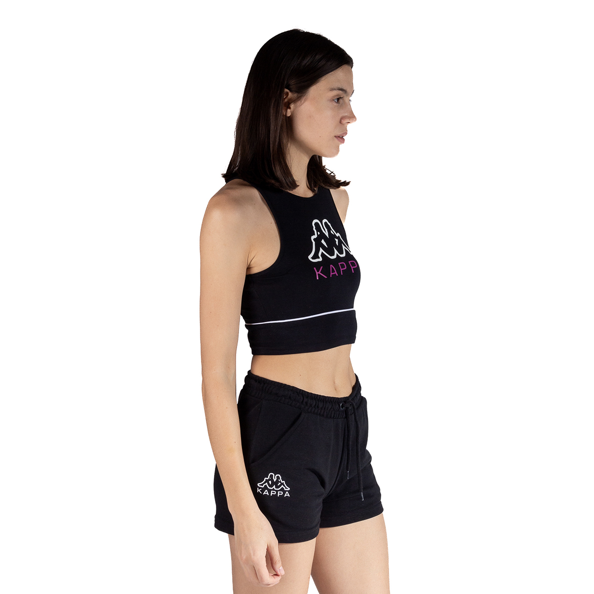 Foto 6 pulgar | Top para Mujer Kappa Estampados color Negro
