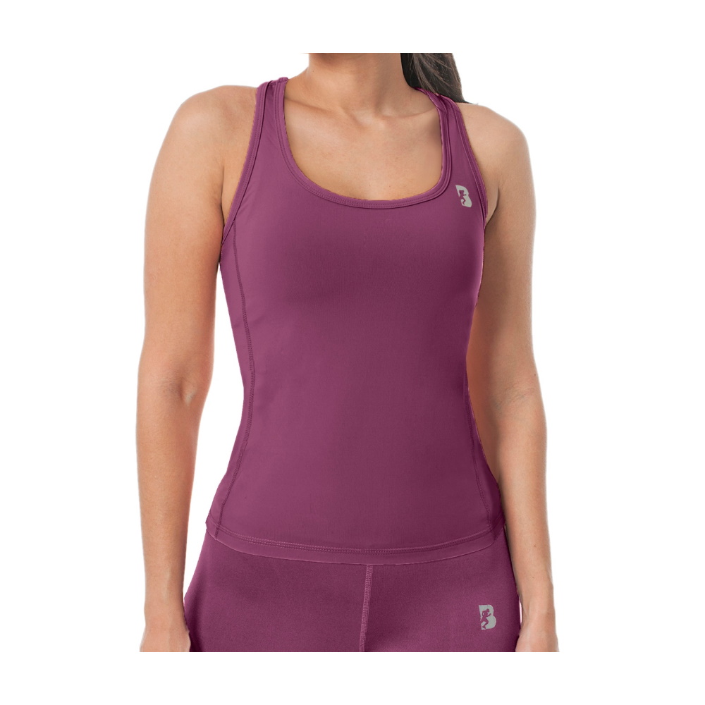 Foto 2 pulgar | Tank Top Dry-fit Black Secret Fucsia