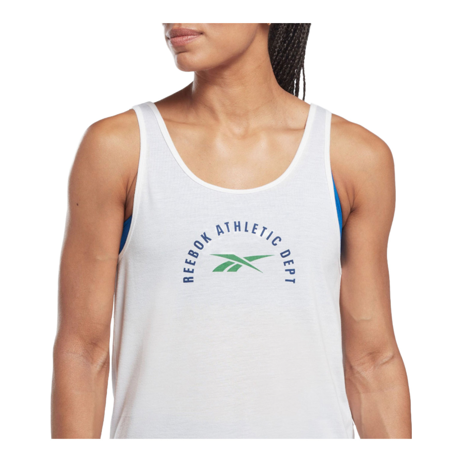 Foto 6 pulgar | Playera Reebok para Mujer Blanca Estampada