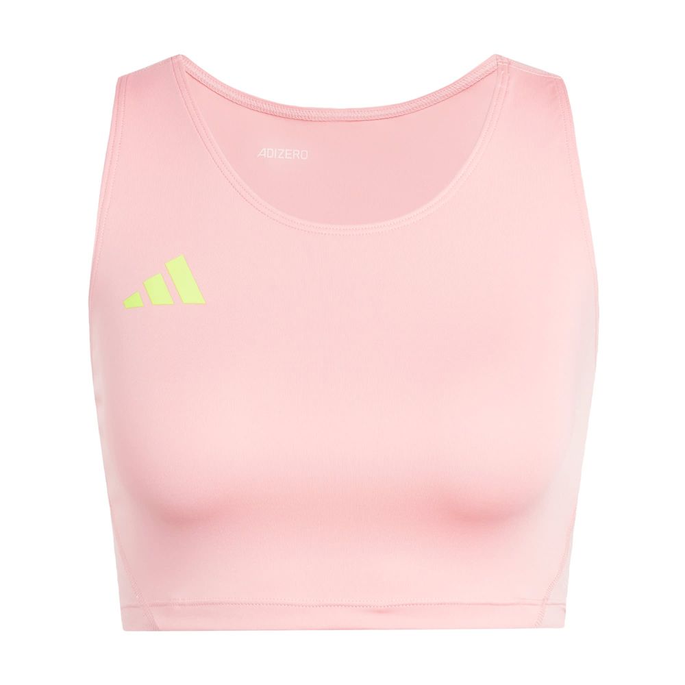 Playera Corta De Running Adizero Essentials Adidas Rosa Mujer