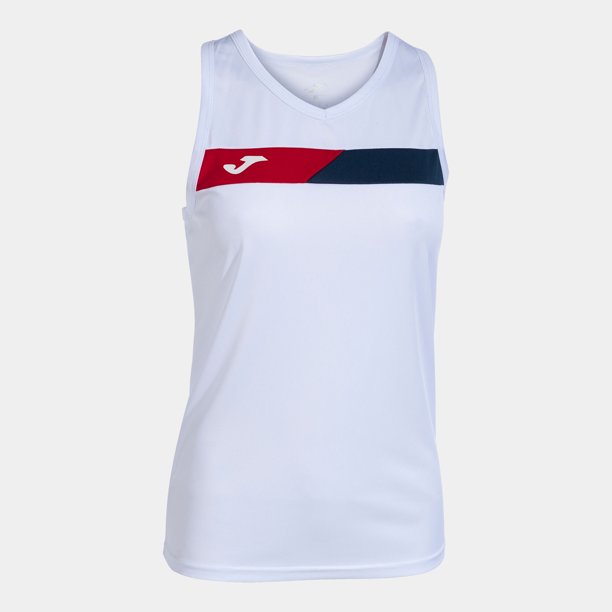 Foto 2 pulgar | Camiseta Joma Para Padel 901862206 Sin Mangas Court Blanco Dama L