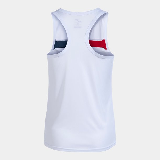Foto 3 pulgar | Camiseta Joma Para Padel 901862206 Sin Mangas Court Blanco Dama L