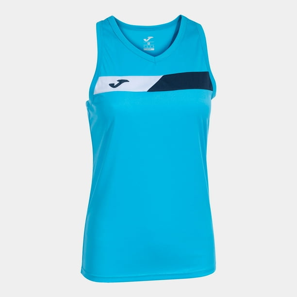 Camiseta Joma Para Padel 901862013 Sin Mangas Court Turquesa Flúor Marino Blanco M