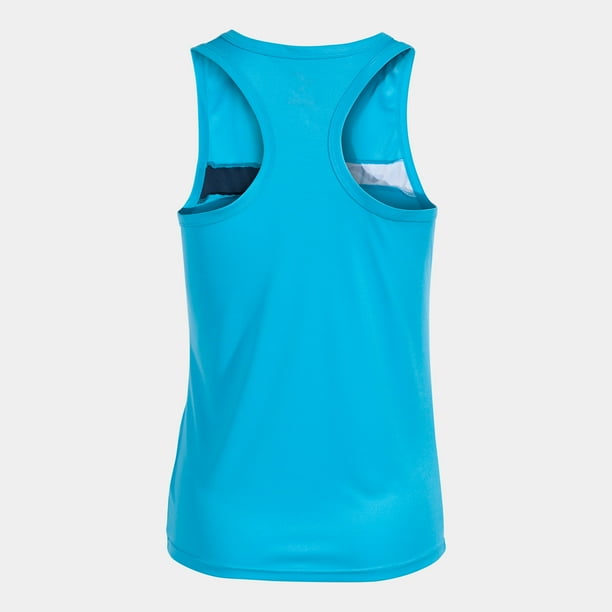 Foto 3 pulgar | Camiseta Joma Para Padel 901862013 Sin Mangas Court Turquesa Flúor Marino Blanco M