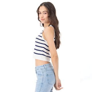 Foto 2 | Playera Para Mujer Quarry Cropped De Punto Sin Mangas