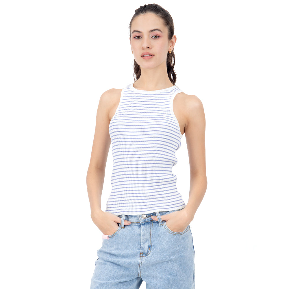 Foto 1 | Top Para Mujer Quarry Ligero De Punto Con Rayas