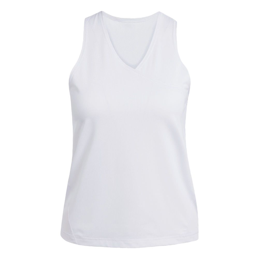 Playera sin Mangas Club Tennis Climacool Cuello en V Adidas Blanco para Mujer