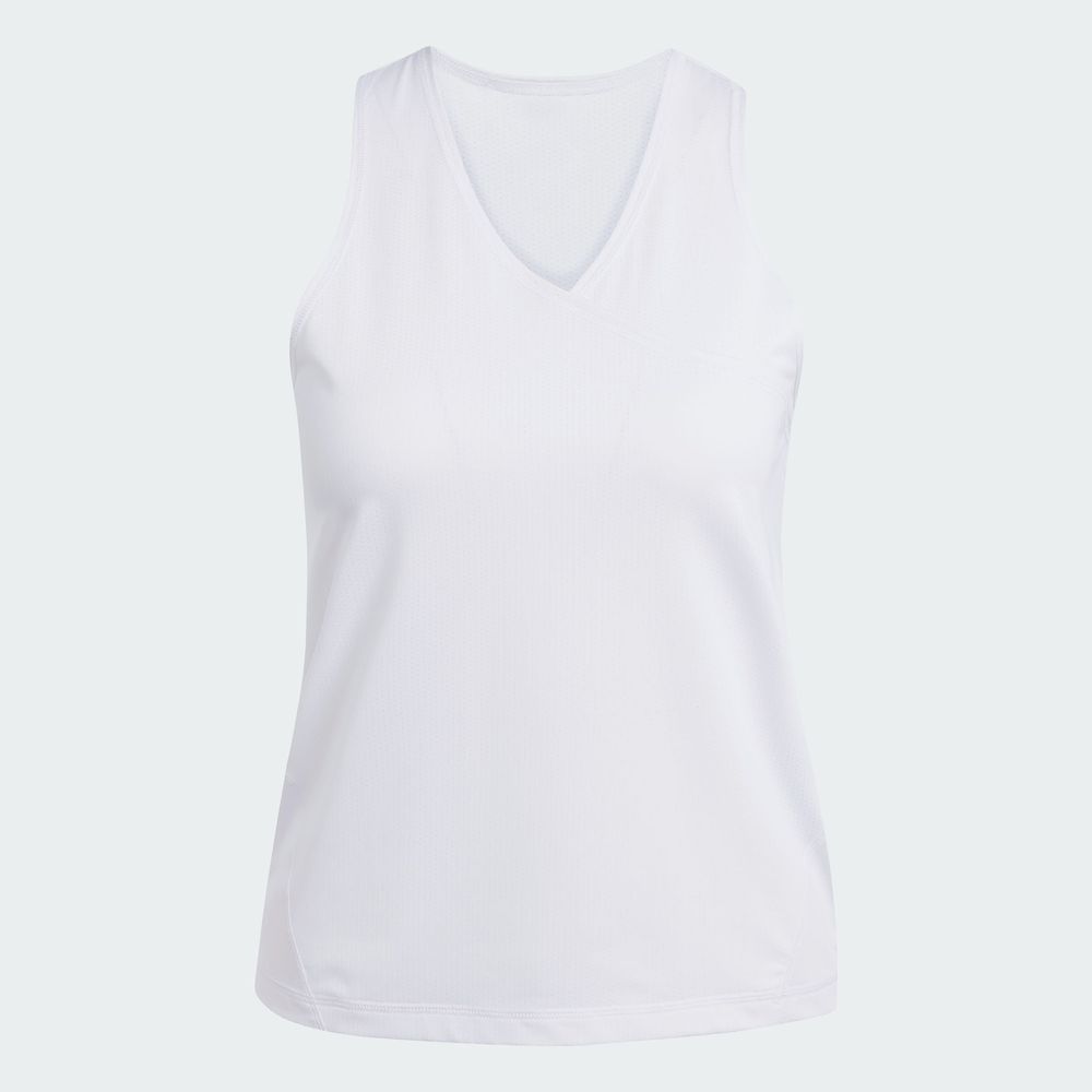 Foto 4 pulgar | Playera sin Mangas Club Tennis Climacool Cuello en V Adidas Blanco para Mujer