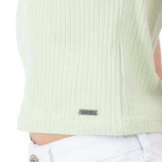 Foto 4 | Crop Top Con Canales Para Mujer Quarry Color Verde