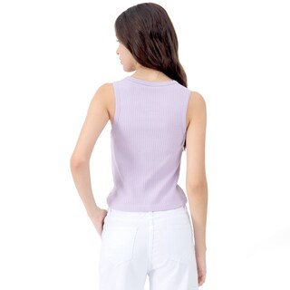 Foto 3 | Crop Top Con Canales Para Mujer Quarry Color Morado Claro