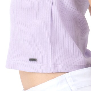 Foto 4 | Crop Top Con Canales Para Mujer Quarry Color Morado Claro