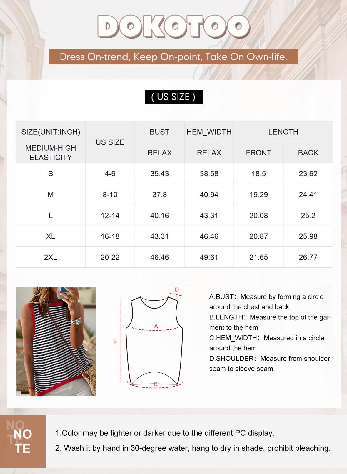 Foto 7 pulgar | Camiseta Sin Mangas Dokotoo Casual De Cuello Alto De Verano Para Mujer Negra - Venta Internacional.