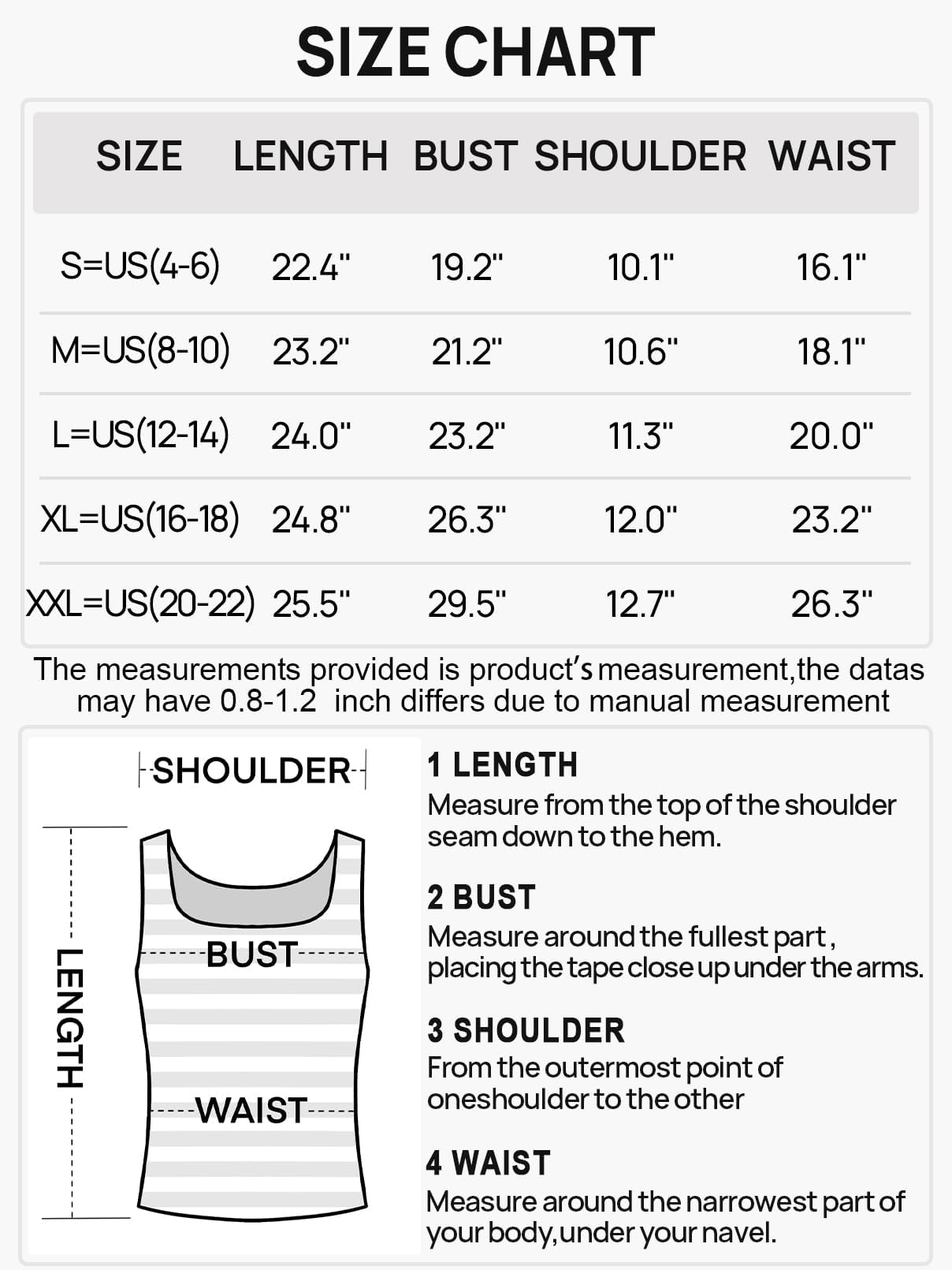 Foto 7 pulgar | Camiseta Sin Mangas Merokeety Para Mujer 2025, Punto A Rayas, Cuello Cuadrado, Blanca - Venta Internacional.