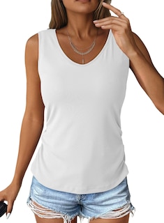 Foto 1 | Camiseta Sin Mangas Dokotoo Con Sujetador Incorporado Para Mujer, Color Blanco, Talla Xl - Venta Internacional.