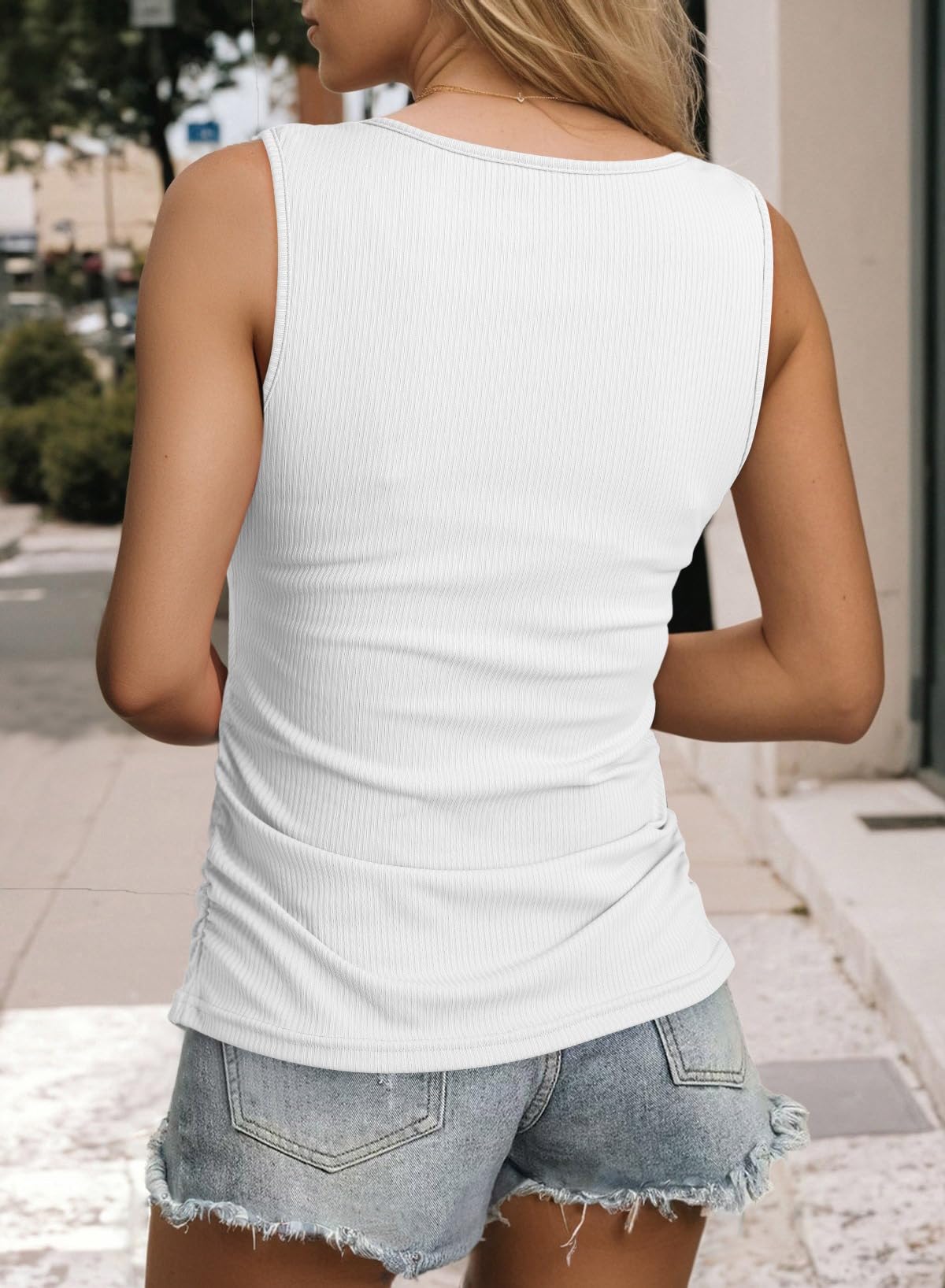 Foto 5 pulgar | Camiseta Sin Mangas Dokotoo Con Sujetador Incorporado Para Mujer, Color Blanco, Talla Xl - Venta Internacional.