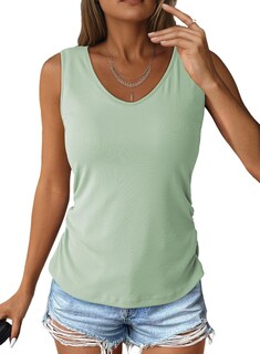 Foto 1 | Camiseta Sin Mangas Dokotoo 2025 Para Mujer Con Sujetador Incorporado Verde - Venta Internacional.