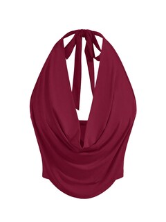 Foto 1 | Camiseta Sin Mangas Soly Hux Para Mujer Con Drapeado En La Parte Delantera Color Burdeos - Venta Internacional.