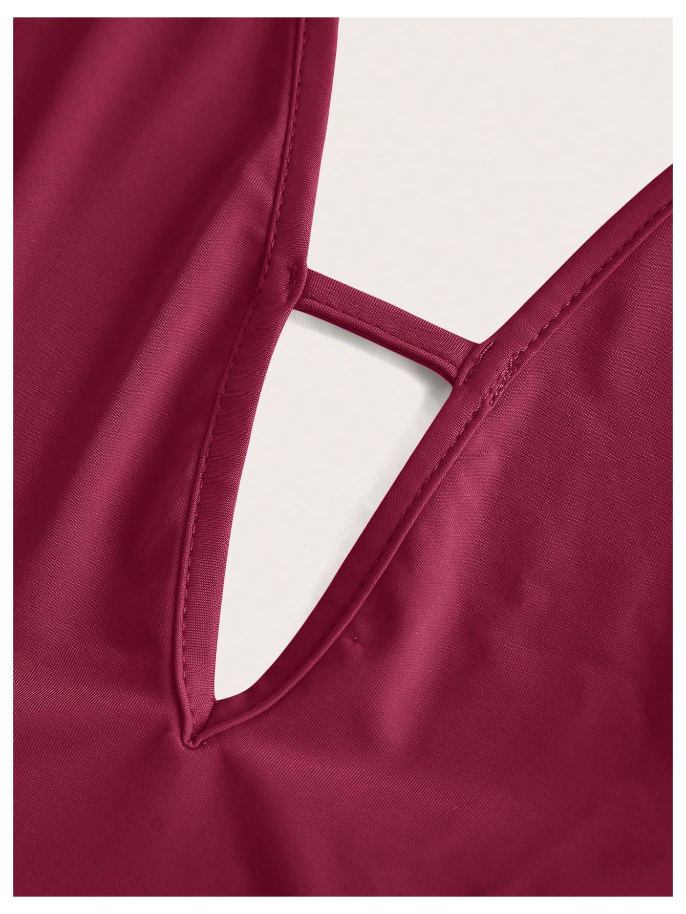 Foto 5 pulgar | Camiseta Sin Mangas Soly Hux Para Mujer Con Drapeado En La Parte Delantera  Color Burdeos - Venta Internacional.