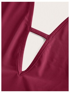 Foto 4 | Camiseta Sin Mangas Soly Hux Para Mujer Con Drapeado En La Parte Delantera Color Burdeos - Venta Internacional.