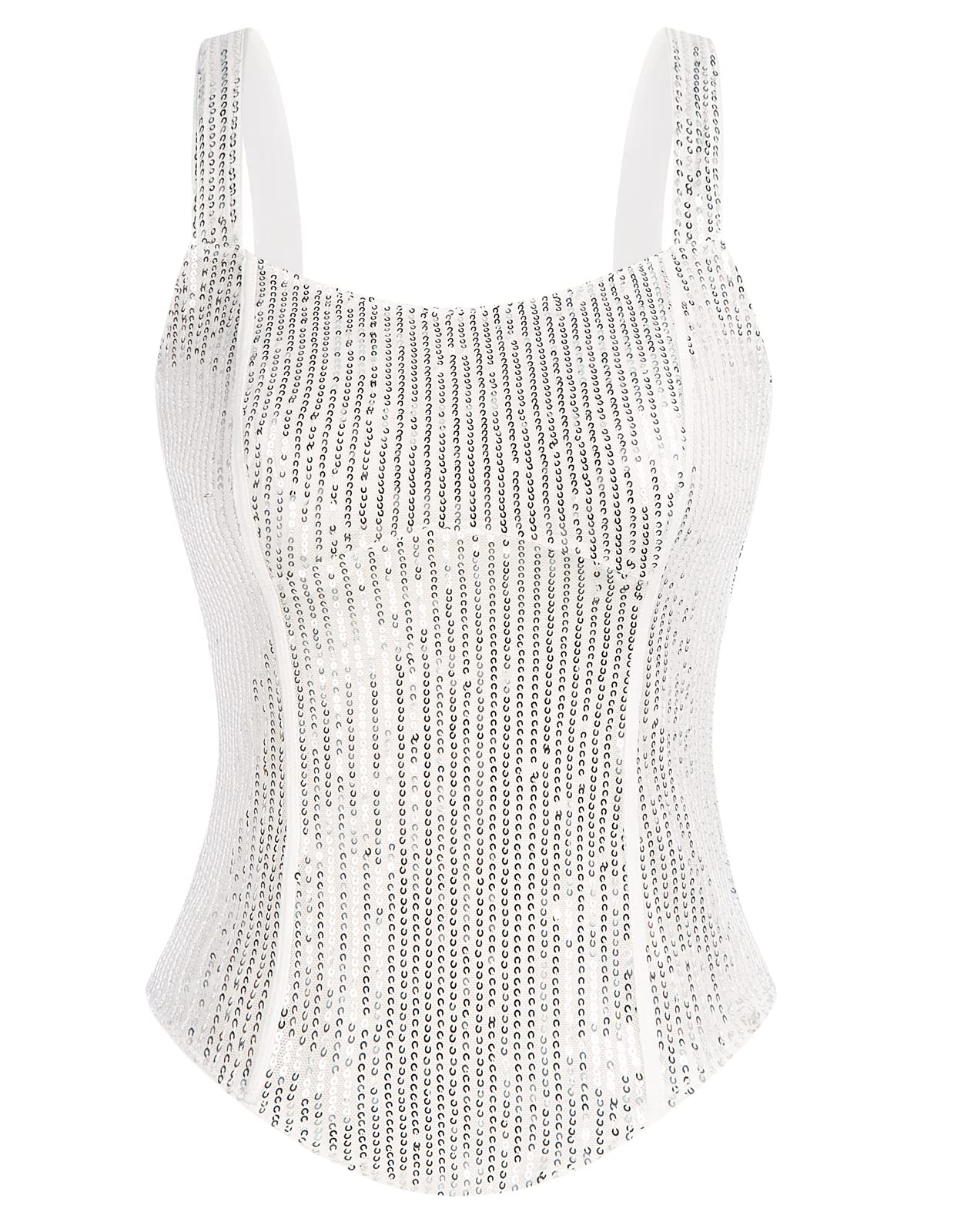 Foto 2 pulgar | Blusa Tipo Corsé Grace Karin Con Lentejuelas Brillantes Para Mujer - Venta Internacional.