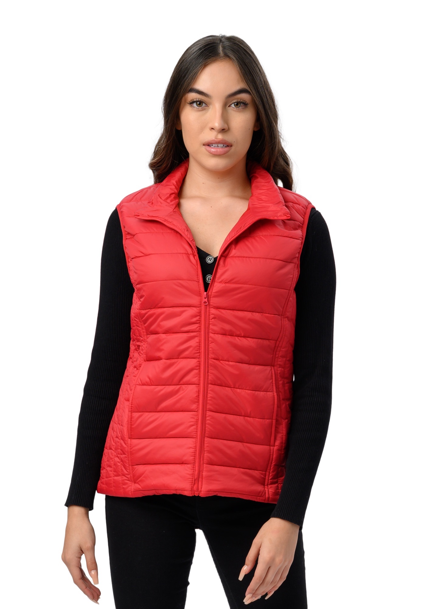 Foto 2 pulgar | Chaleco Capitonada para Mujer Corte Slim Refinery Republic color Rojo
