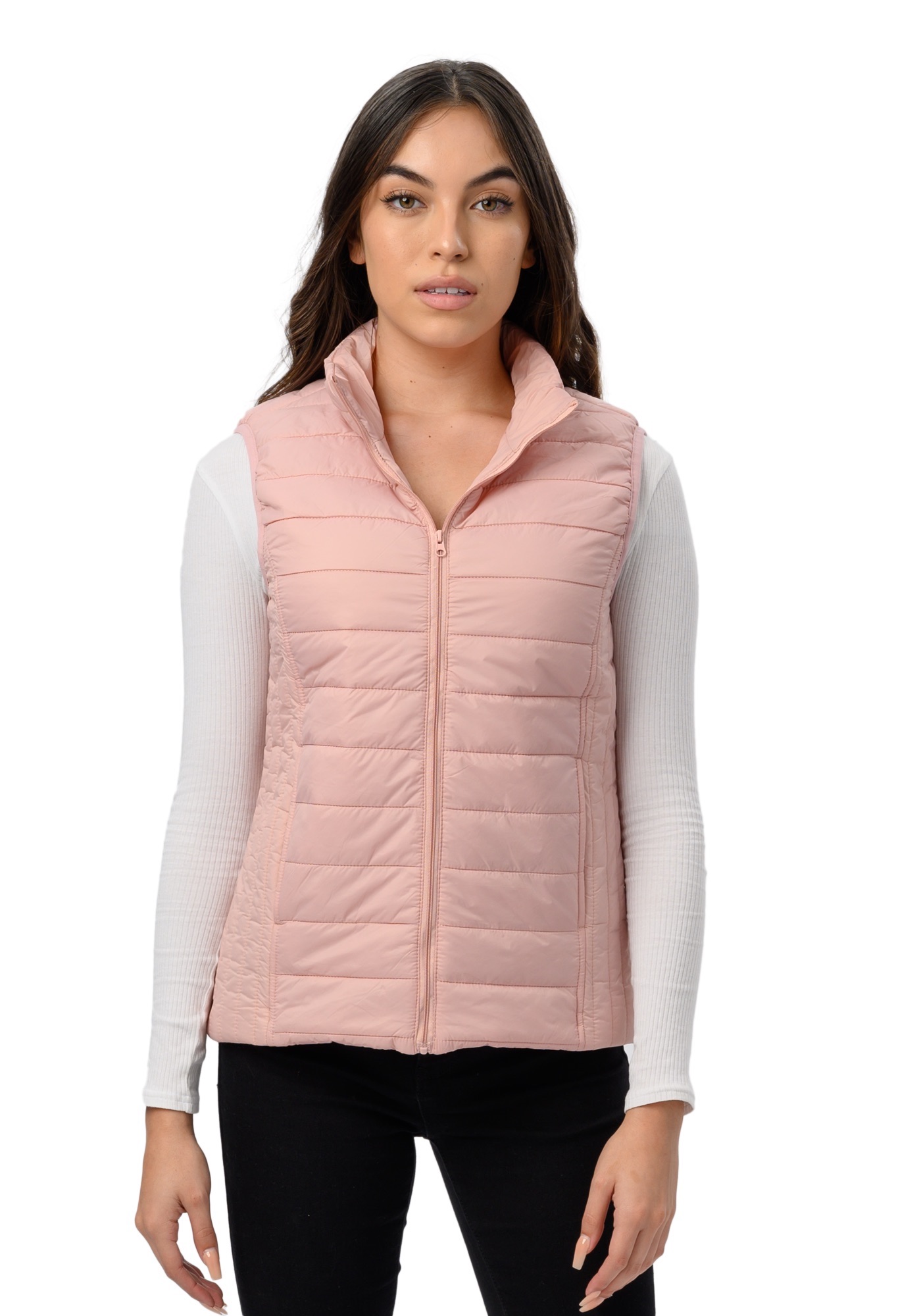 Foto 2 pulgar | Chaleco Capitonada para Mujer Corte Slim Refinery Republic color Rosa Claro