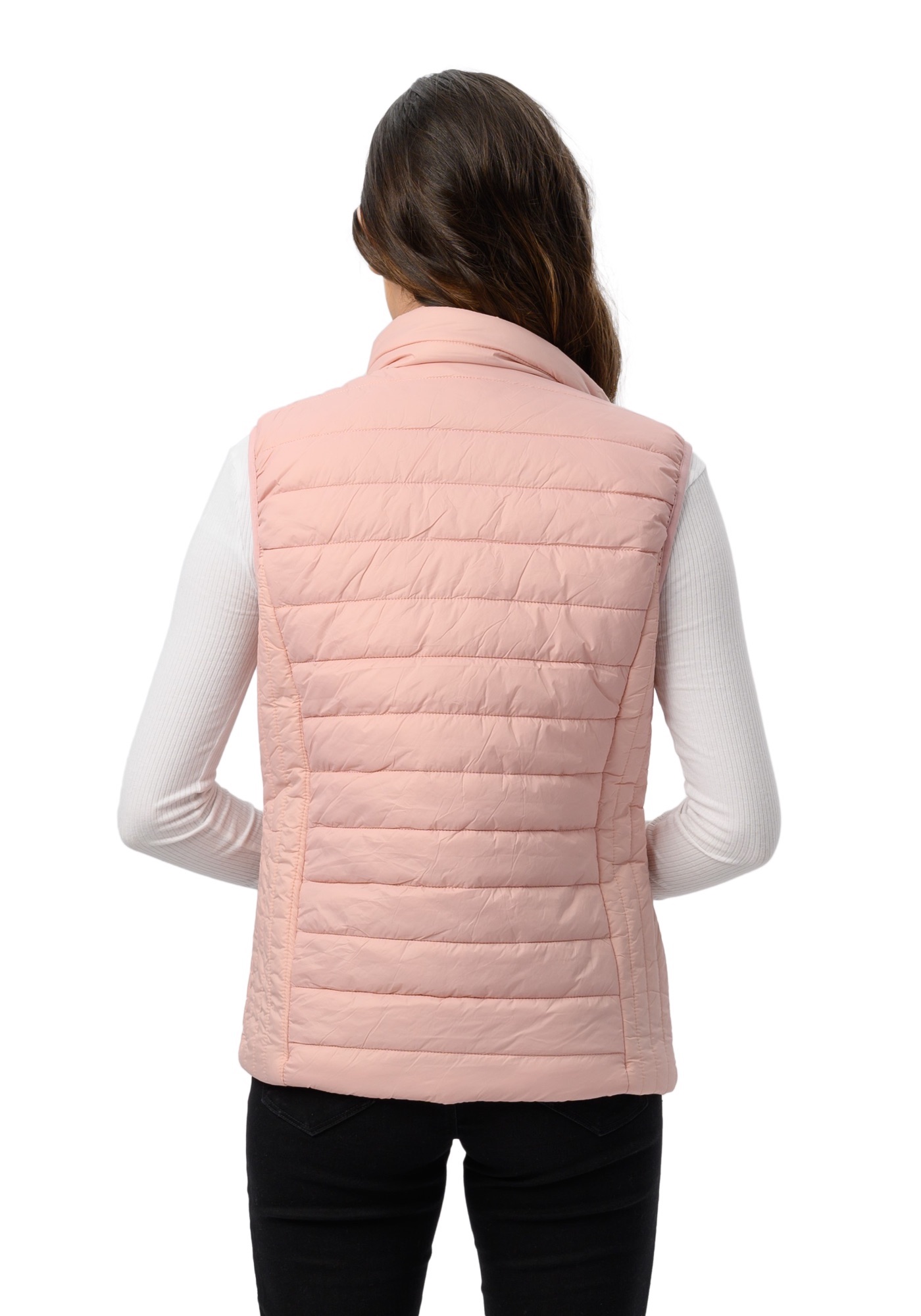 Foto 3 pulgar | Chaleco Capitonada para Mujer Corte Slim Refinery Republic color Rosa Claro