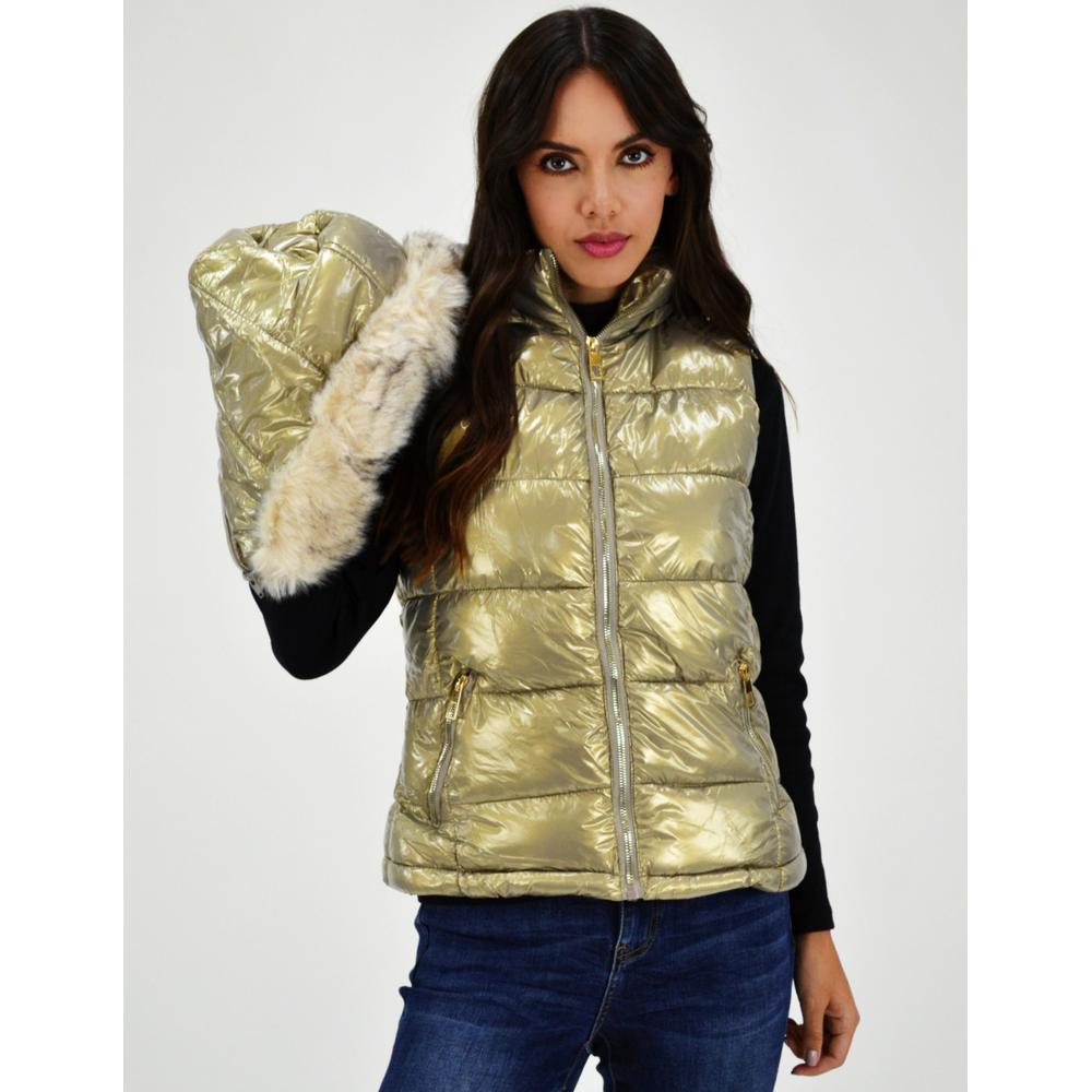 Foto 5 | Chaleco Acolchado Roman Fashion Juvenil 5614 color Dorado