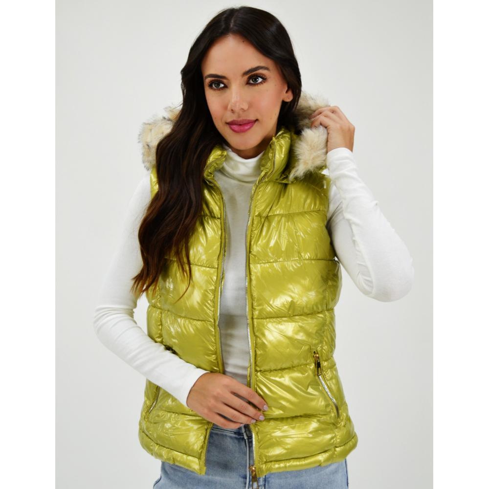 Foto 2 | Chaleco Acolchado Roman Fashion CH-BOM-5614 color Dorado
