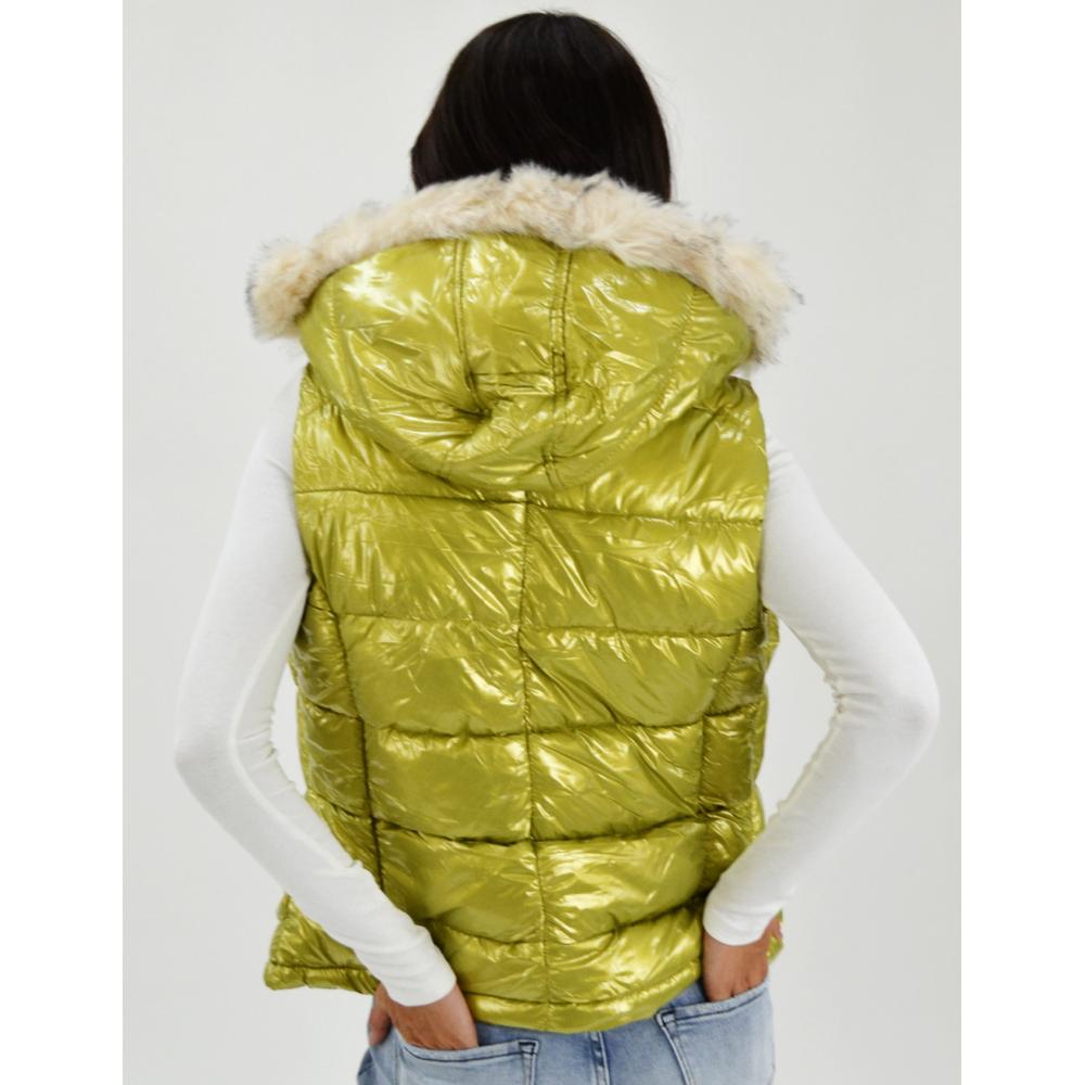Foto 3 | Chaleco Acolchado Roman Fashion CH-BOM-5614 color Dorado