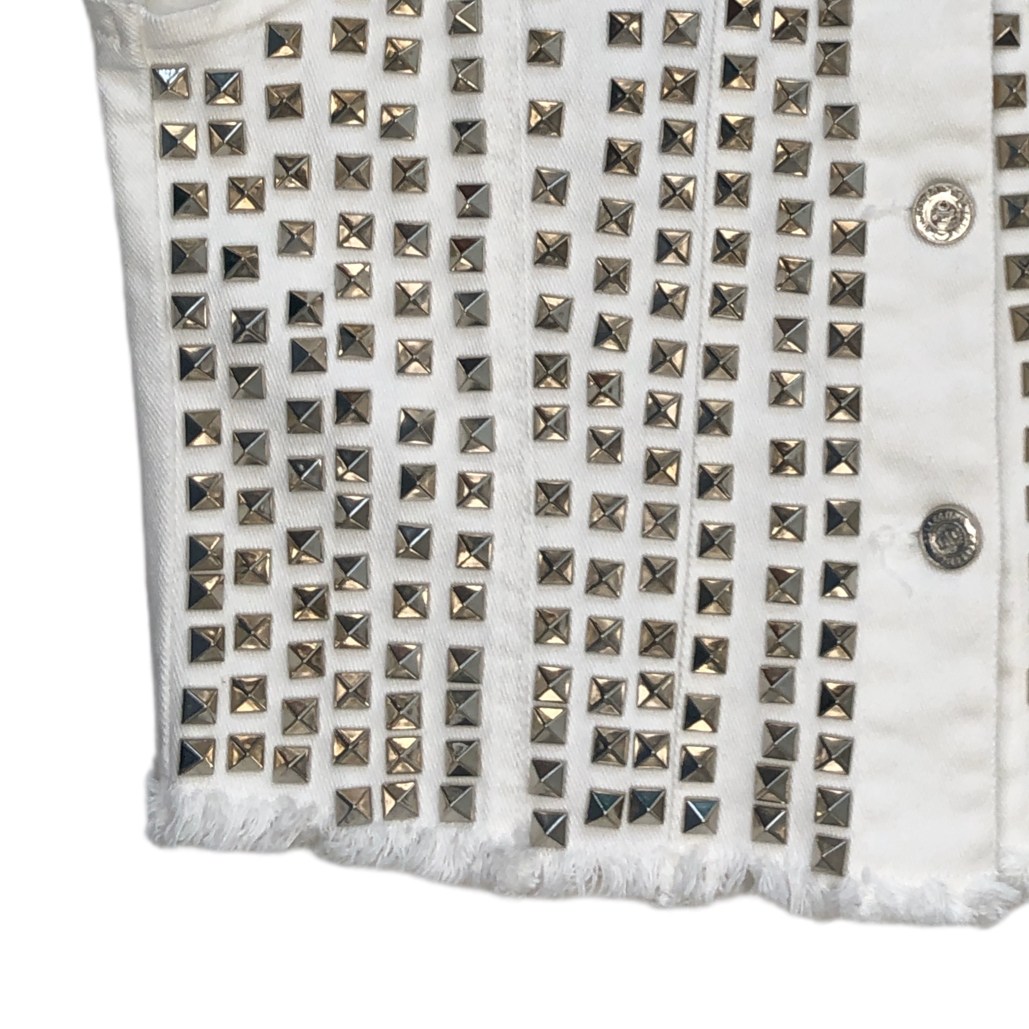 Foto 4 | Chaleco Blanco Con Estoperoles Lc