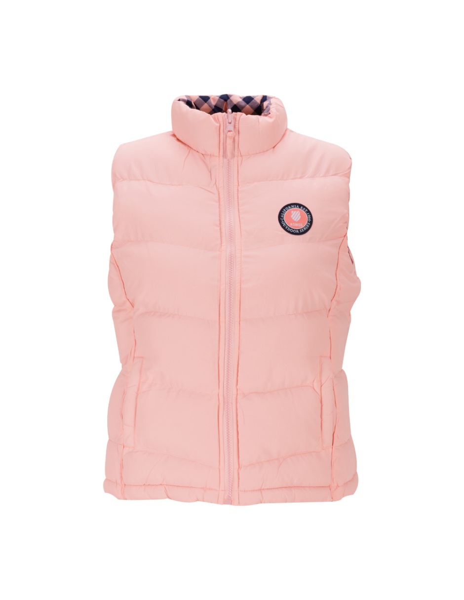 Foto 2 pulgar | Chaleco Reversible K-swiss Chw27  Color Rosa Mujer