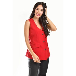 Foto 5 | Chaleco De Vestir Roman Fashion /juvenil, 2430 (rojo) Rojo
