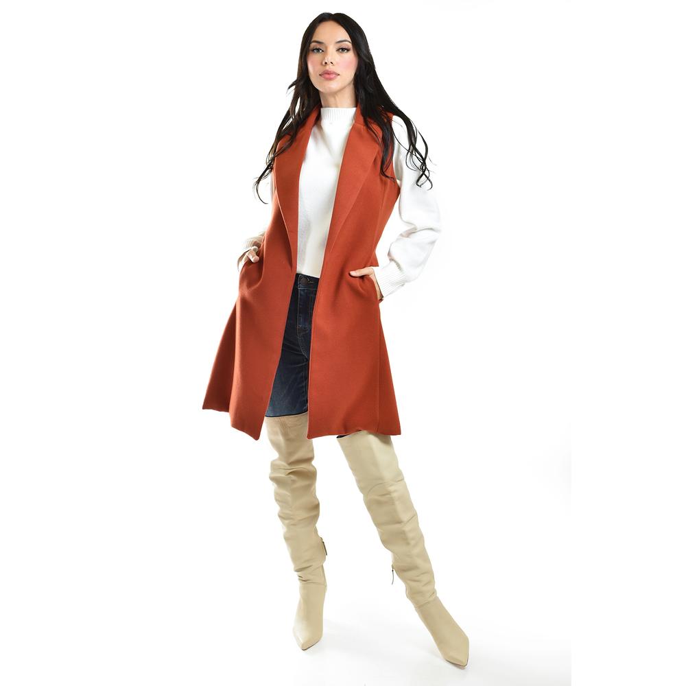 Foto 1 | Chaleco Largo Roman Fashion /juvenil, 4507 (chedron) Naranja Oscuro